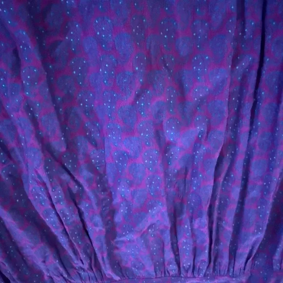 Natural Life Purple Paisley Swing Mini Dress L - Picture 5 of 5